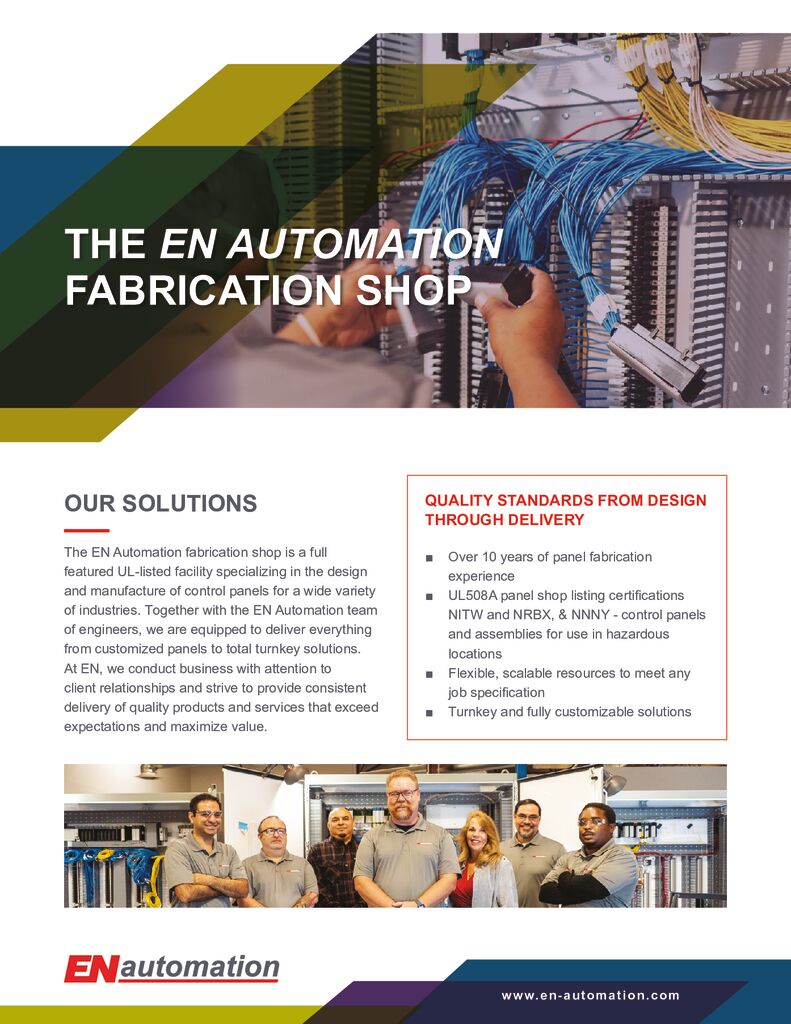 EN Automation Fabrication Shop