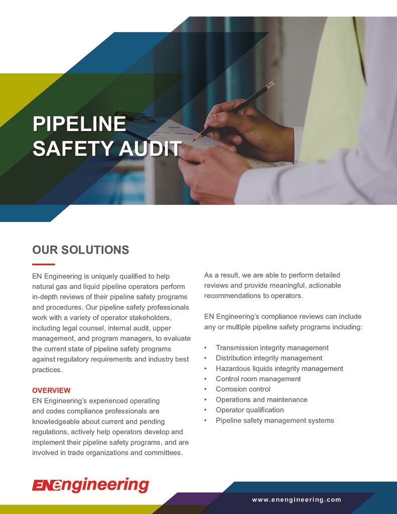 Pipeline Safety Audit