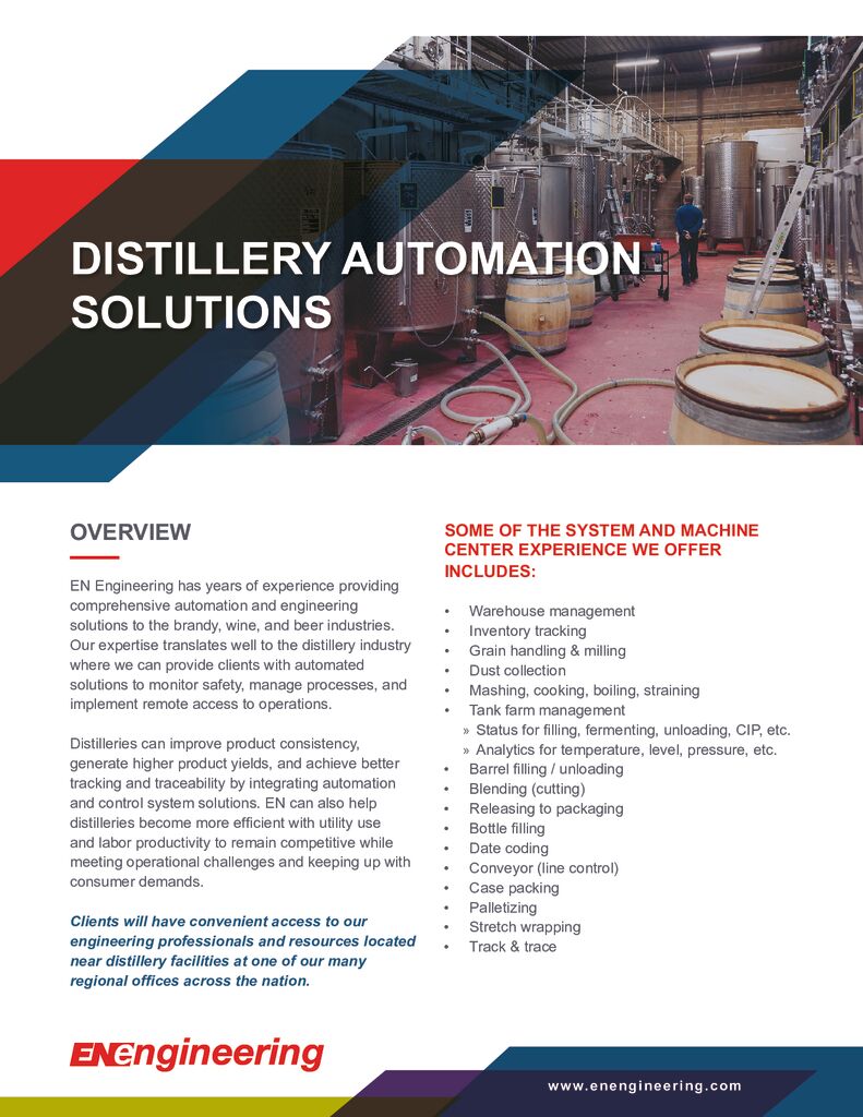 Distillery Automation Solutions